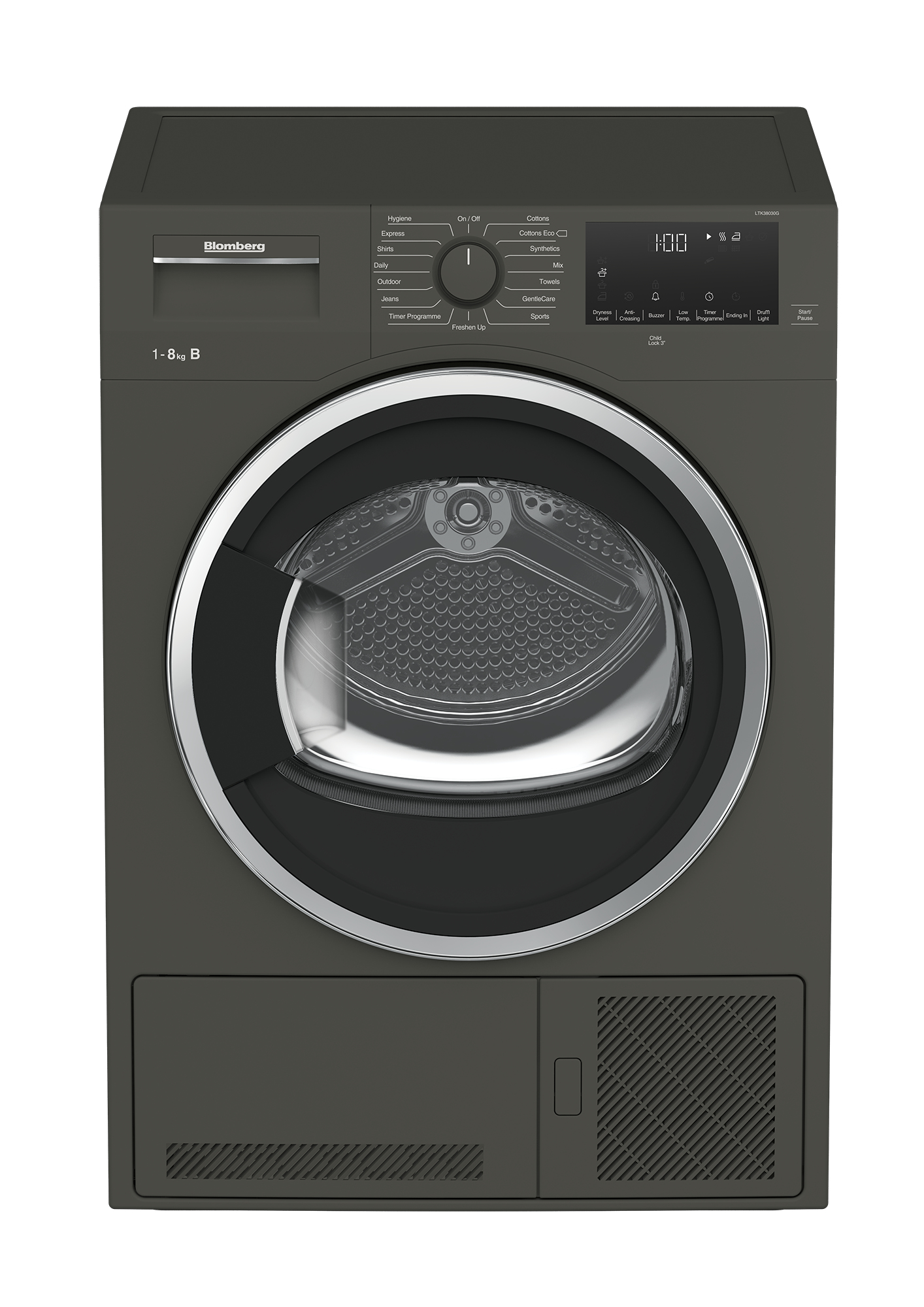Blomberg LTK38030G 8kg Freestanding Condenser Tumble Dryer with Sensor Programmes – image 1