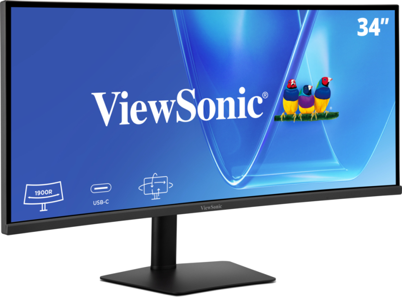 Viewsonic VG Series 34” UWQHD 21:9 IPS Curved Monitor with USB-C Hub – image 2