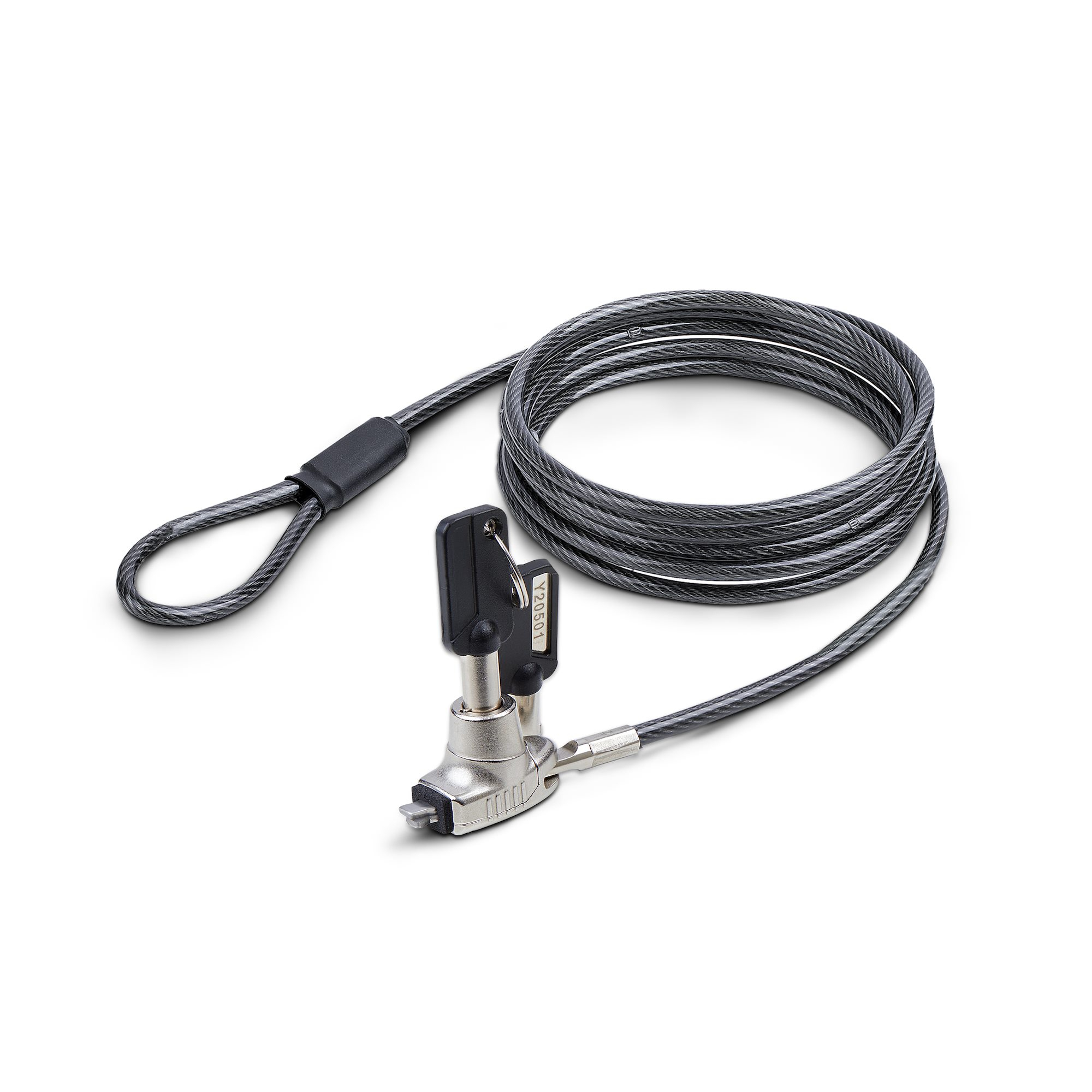 StarTech.com Slim Lock Noble Wedge Slot Compatible, 6.6ft Locking Cable - Security cable lock - anti-theft - 2 m - TAA Compliant