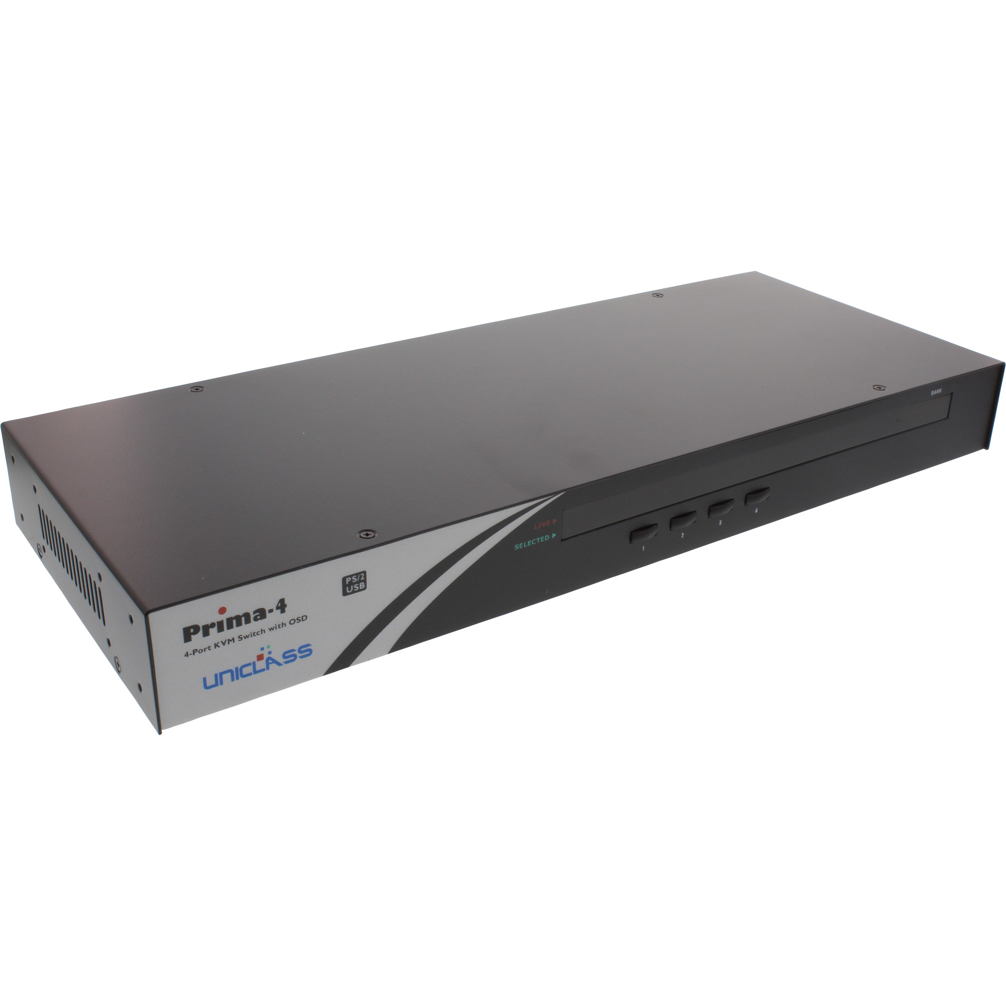 InLine KVM Switch 19" 4 Port USB or PS/2 with OSD cascadable