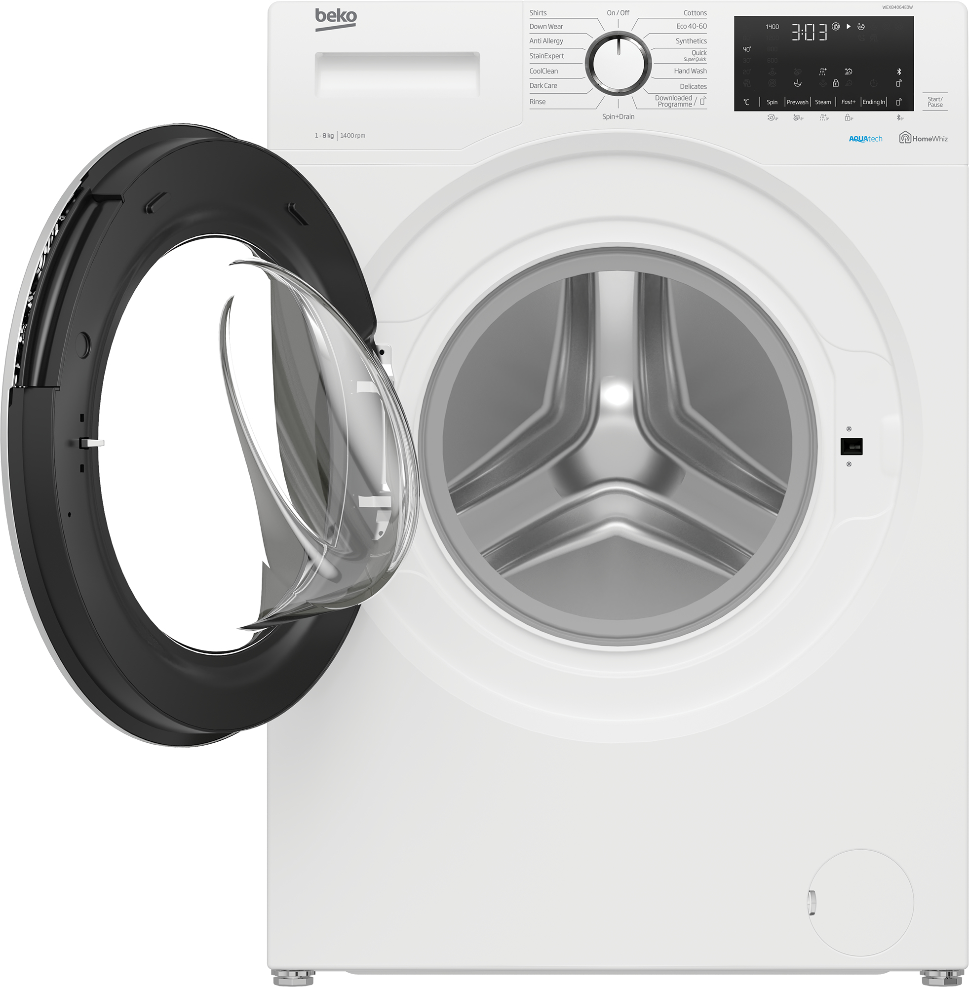 Beko WEX84064E0W washing machine Front-load – image 3