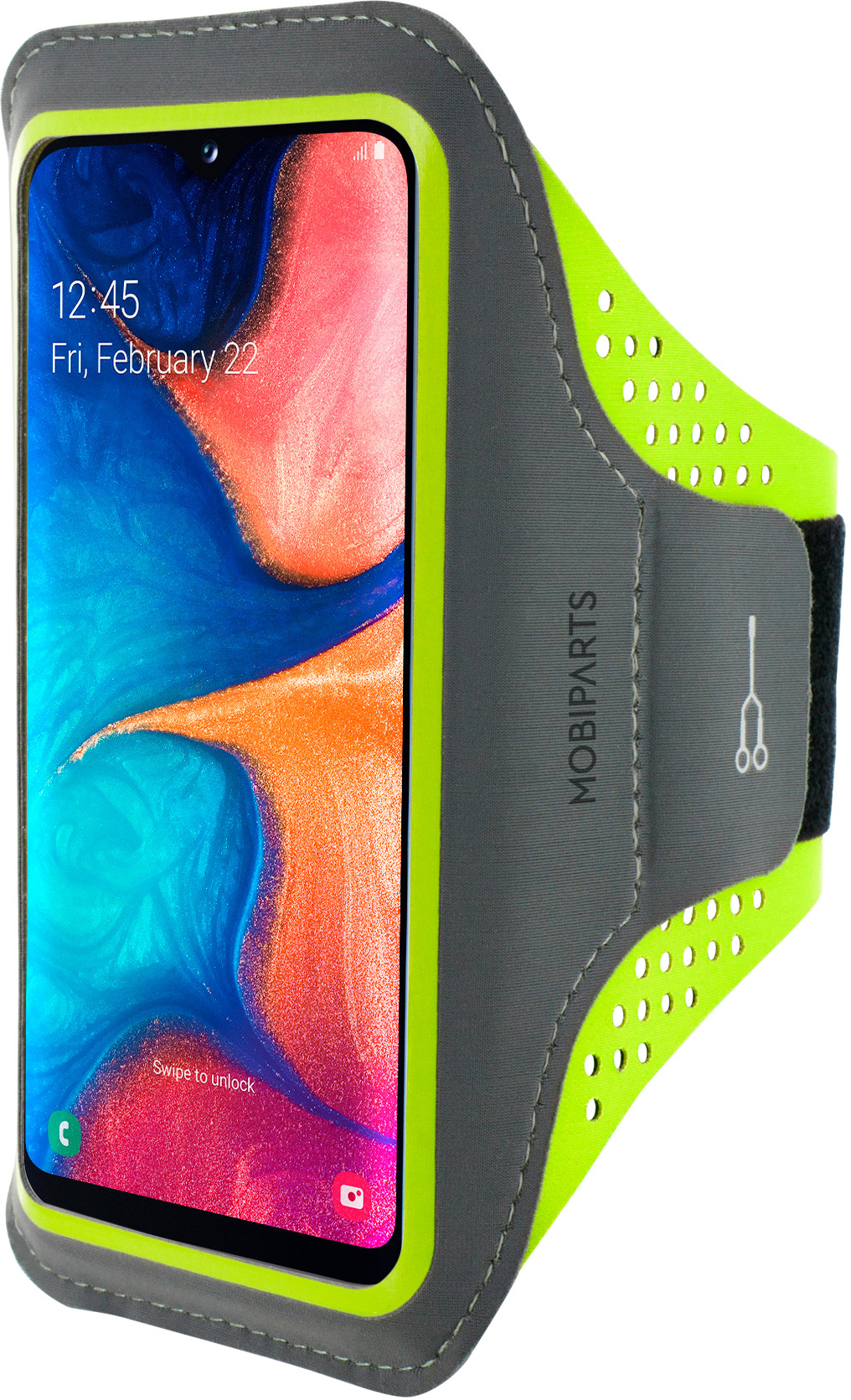 Mobiparts Comfort Fit Sport Armband Samsung Galaxy A20e (2019) Neon Green