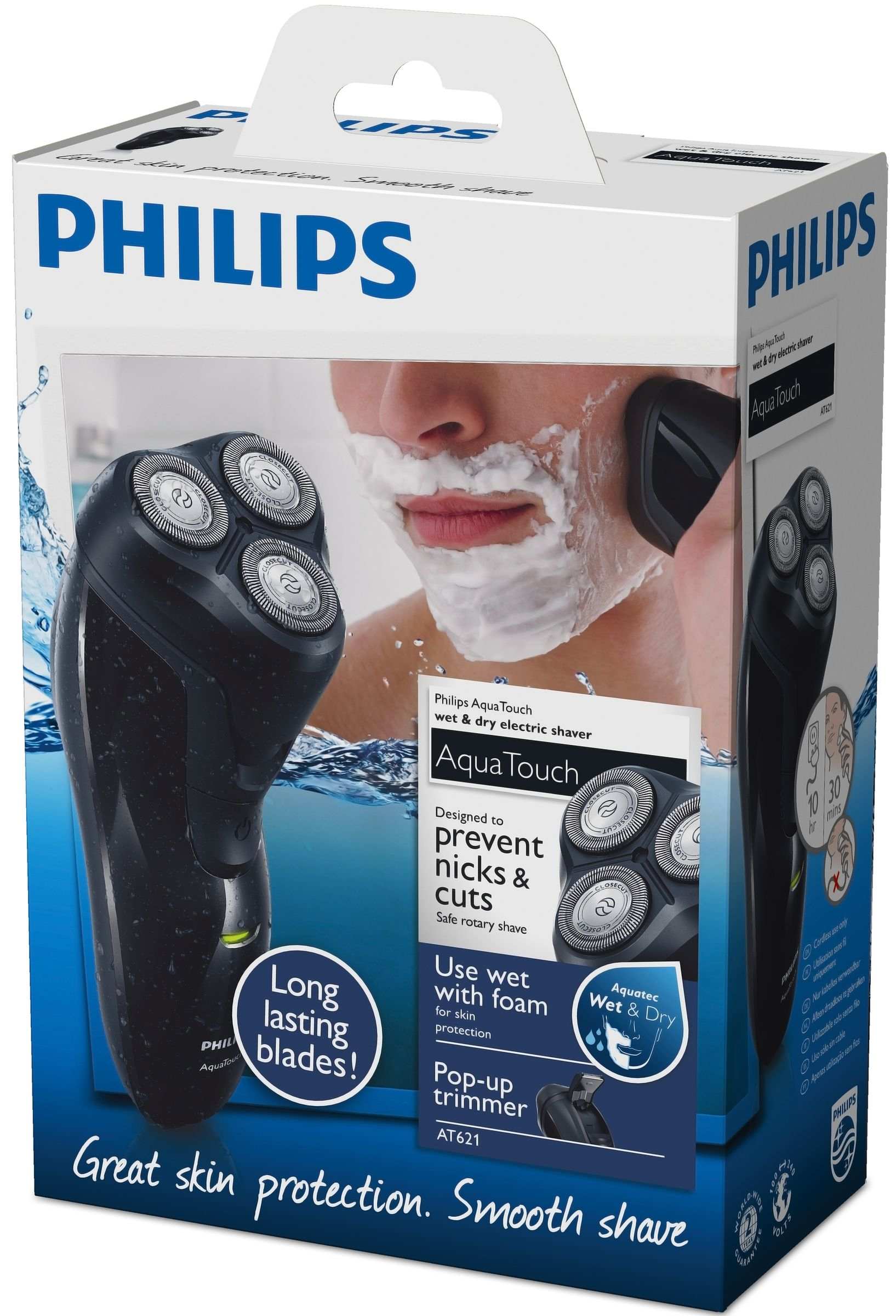 Philips AquaTouch AT621/14 men's shaver Trimmer Black – image 2