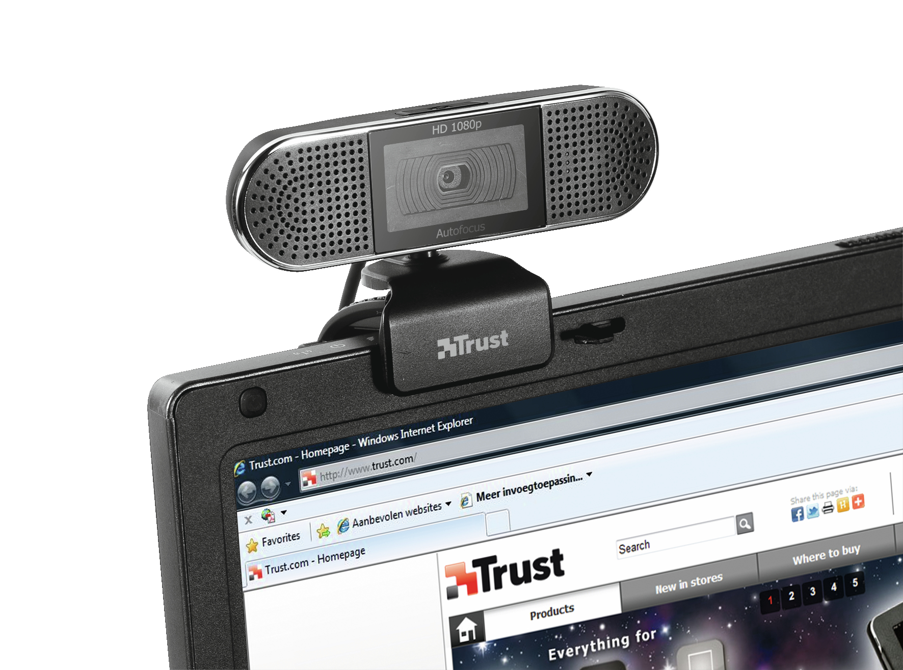 Trust Zyno webcam 1920 x 1080 pixels USB 2.0 Black – image 2