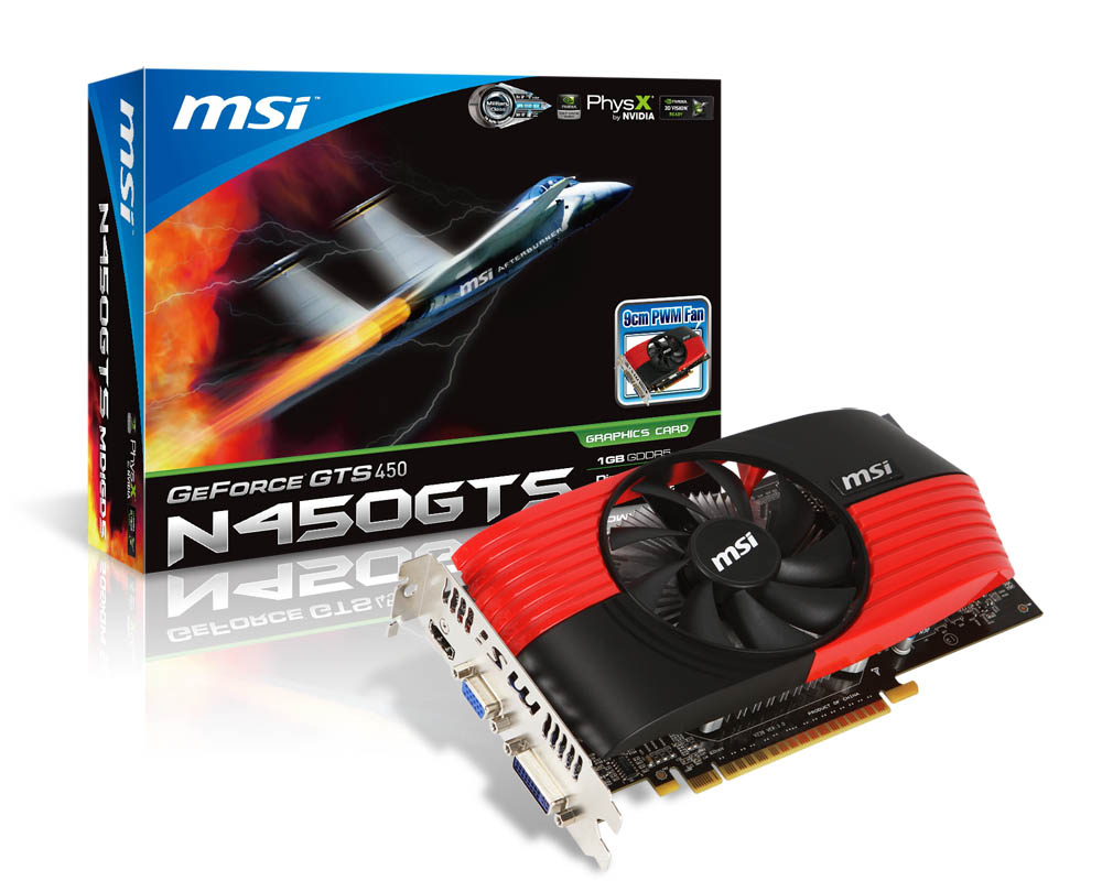 MSI V236-227R graphics card NVIDIA GeForce GTS 450 – image 1