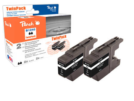 Peach 318844 ink cartridge 2 pc(s) Standard Yield Black
