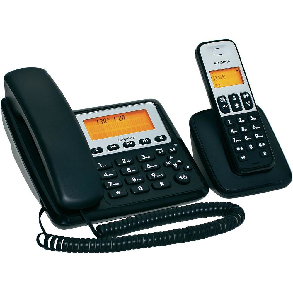 Emporia D39ABT telephone DECT telephone Caller ID Black