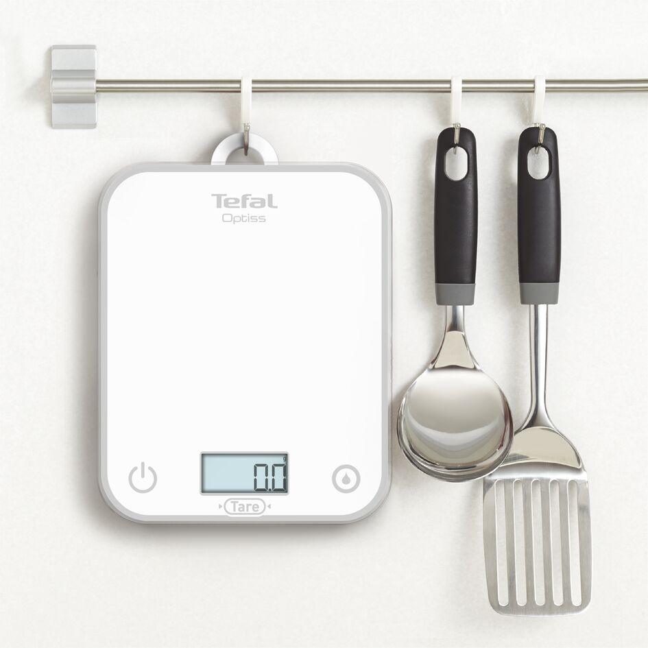 Tefal Optiss BC50U0 White Countertop Rectangle Electronic kitchen scale – image 3