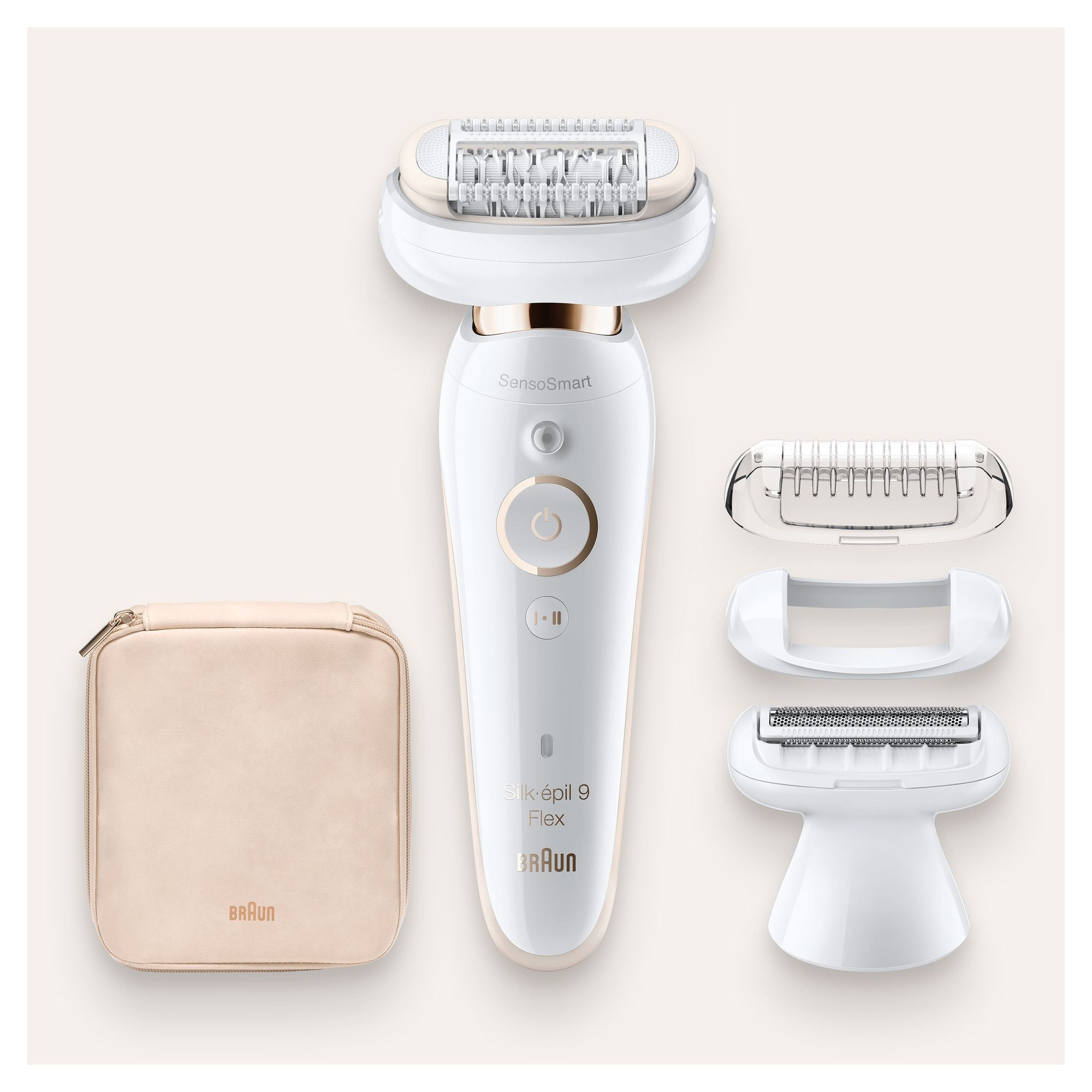 Braun Silk-épil 9 81688635 epilator 40 tweezers White, Gold – image 3