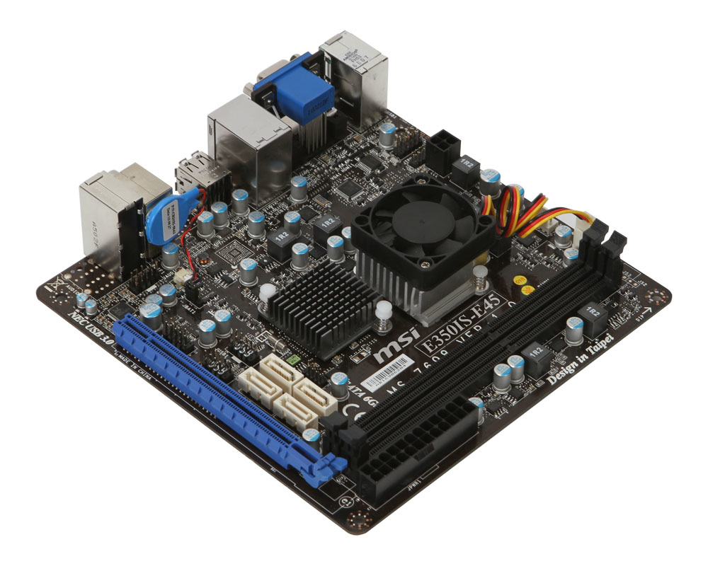 MSI E350IS-E45 motherboard AMD A50M NA (integrated CPU) mini ITX – image 4