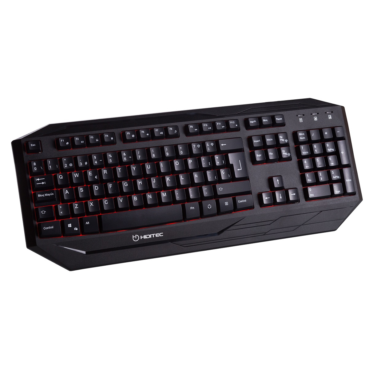 Hiditec GK200+ESUS keyboard Mouse included Gaming USB QWERTY Spanish Black – image 4