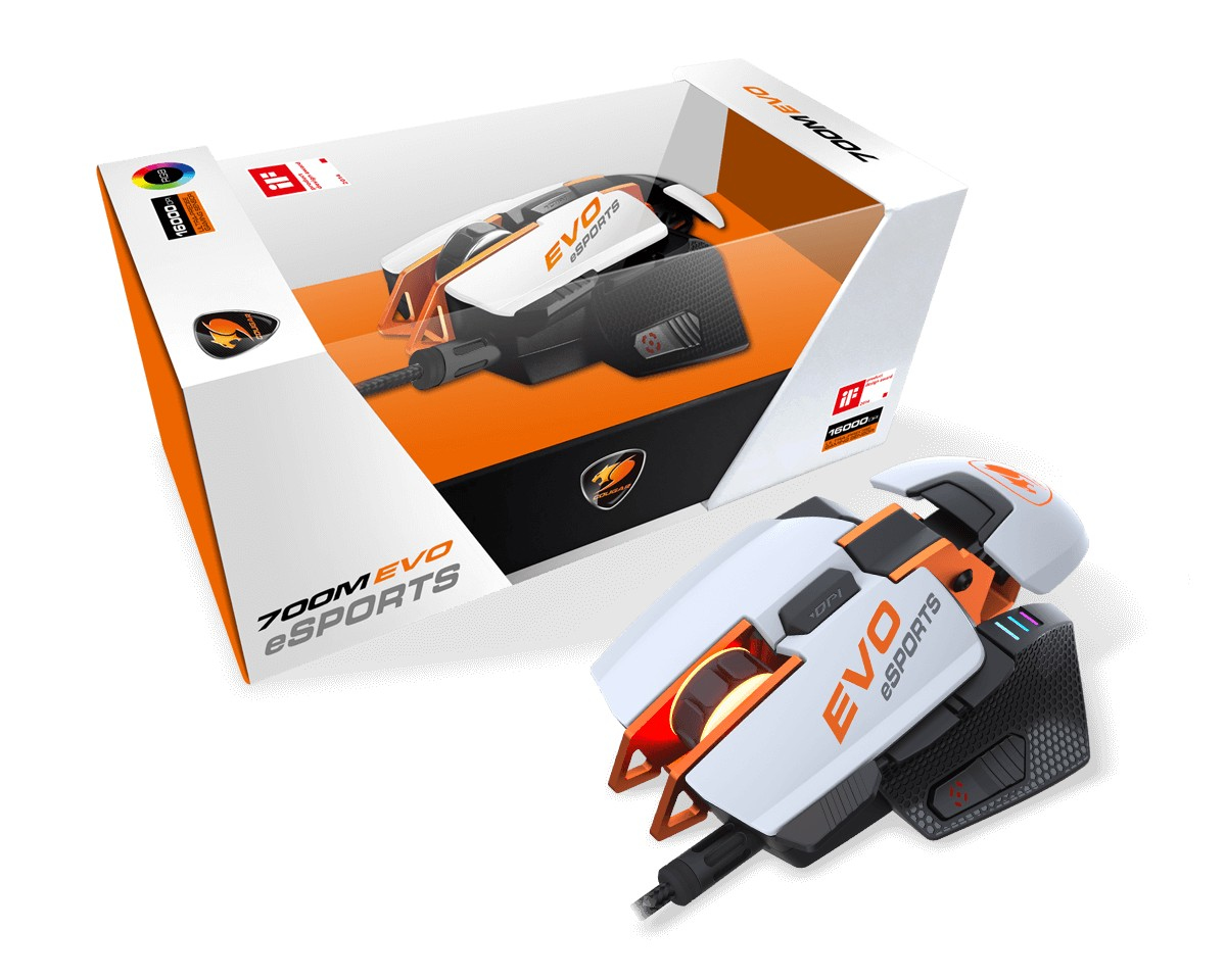 COUGAR Gaming Mouse 700M EVO eSports, Wired, White/Black – image 8