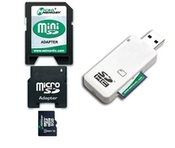 CoreParts MMMICROSDHC4/8GB-2ADAPT-READER memory card MicroSDHC Class 4