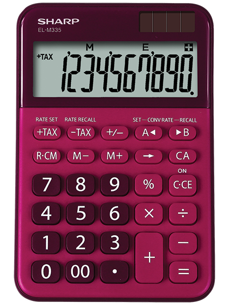 Sharp EL-M335 calculadora Escritorio Calculadora básica Rojo