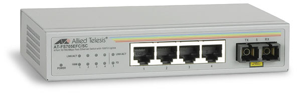 Allied Telesis AT-FS705EFC/SC Unmanaged White