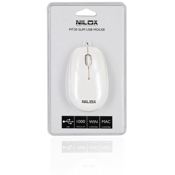 Nilox MT20 mouse Travel Ambidextrous USB Type-A Optical 1000 DPI – image 2
