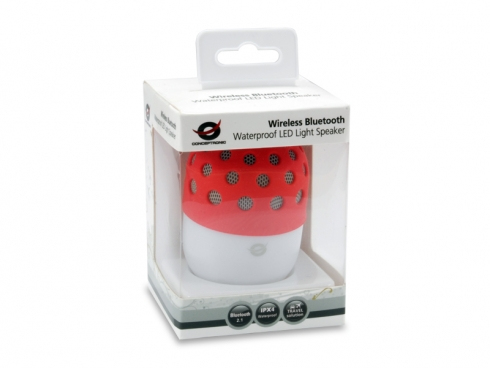 Conceptronic Wireless Bluetooth Waterproof LED Light Speaker – image 2