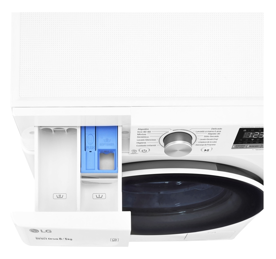 LG F4DN4008N0W washer dryer Freestanding Front-load White – image 7