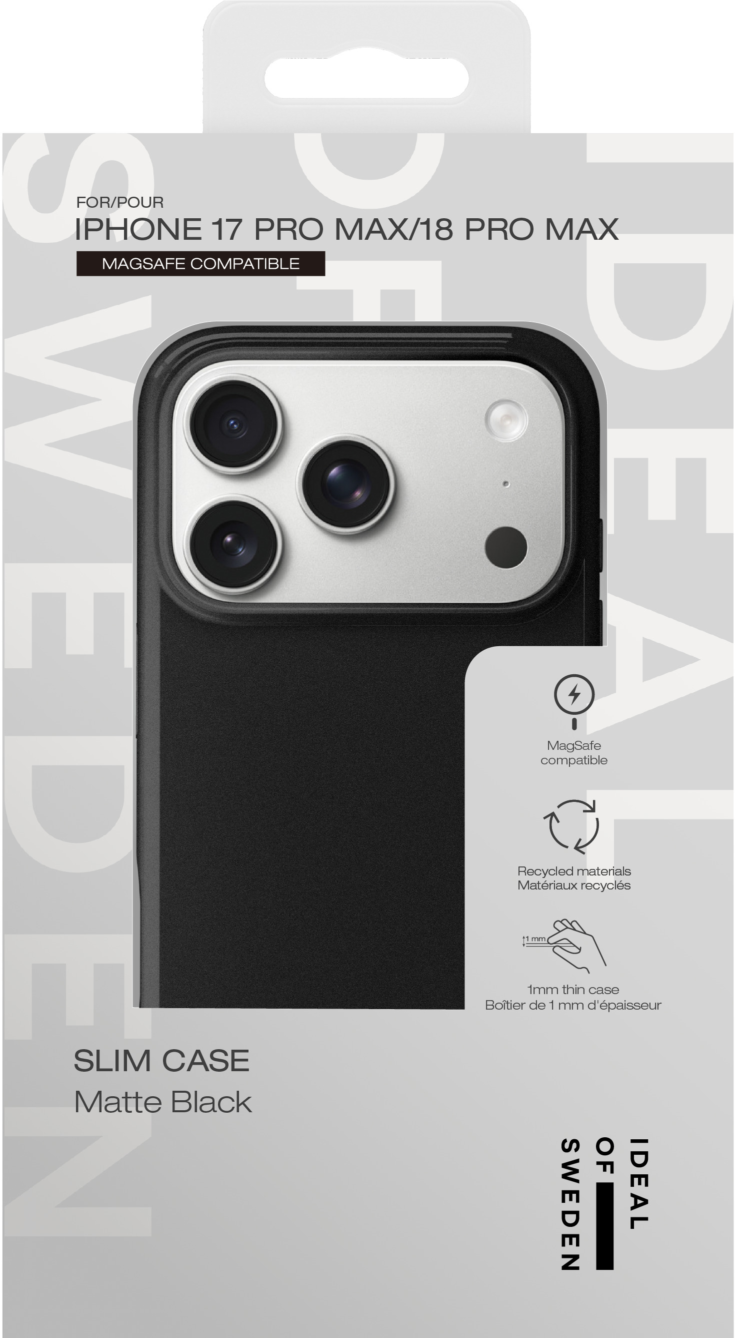 iDeal of Sweden Slim Case MagSafe iPhone 17 Pro Max / 18 Pro Max Matte Black – image 4