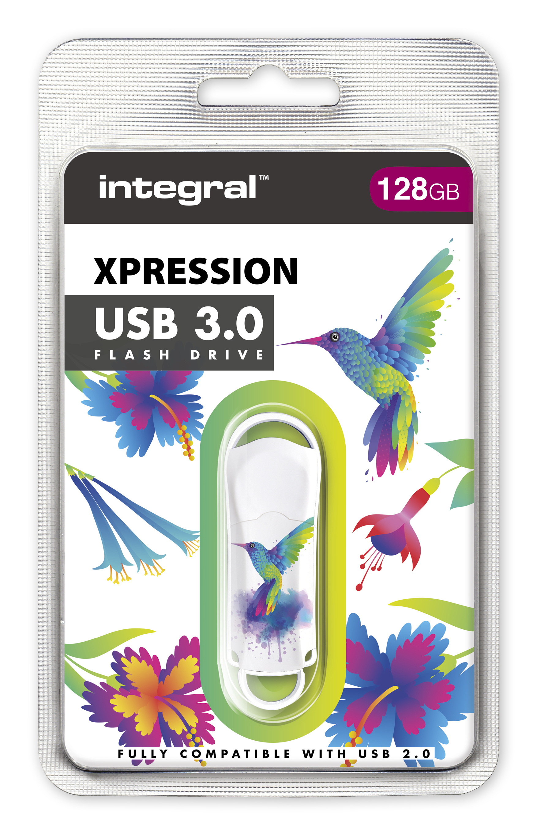 Integral 128GB USB3.0 DRIVE XPRESSION HUMMING BIRD – image 2