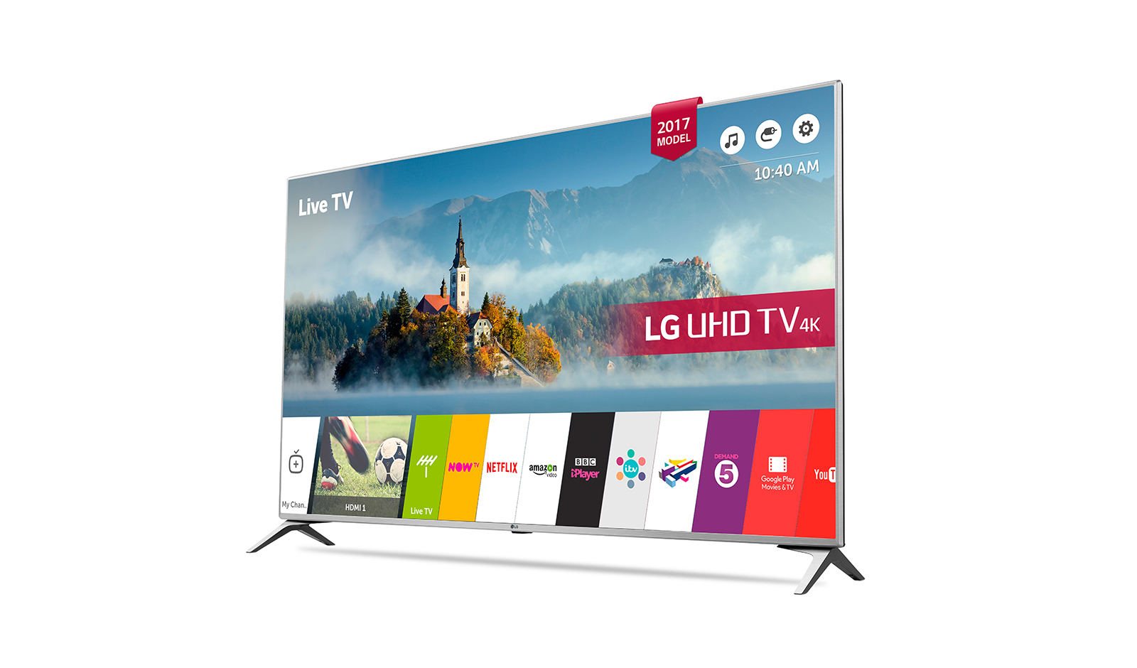 LG 49UJ651V TV 124.5 cm (49") 4K Ultra HD Smart TV Wi-Fi Black, Silver – image 3