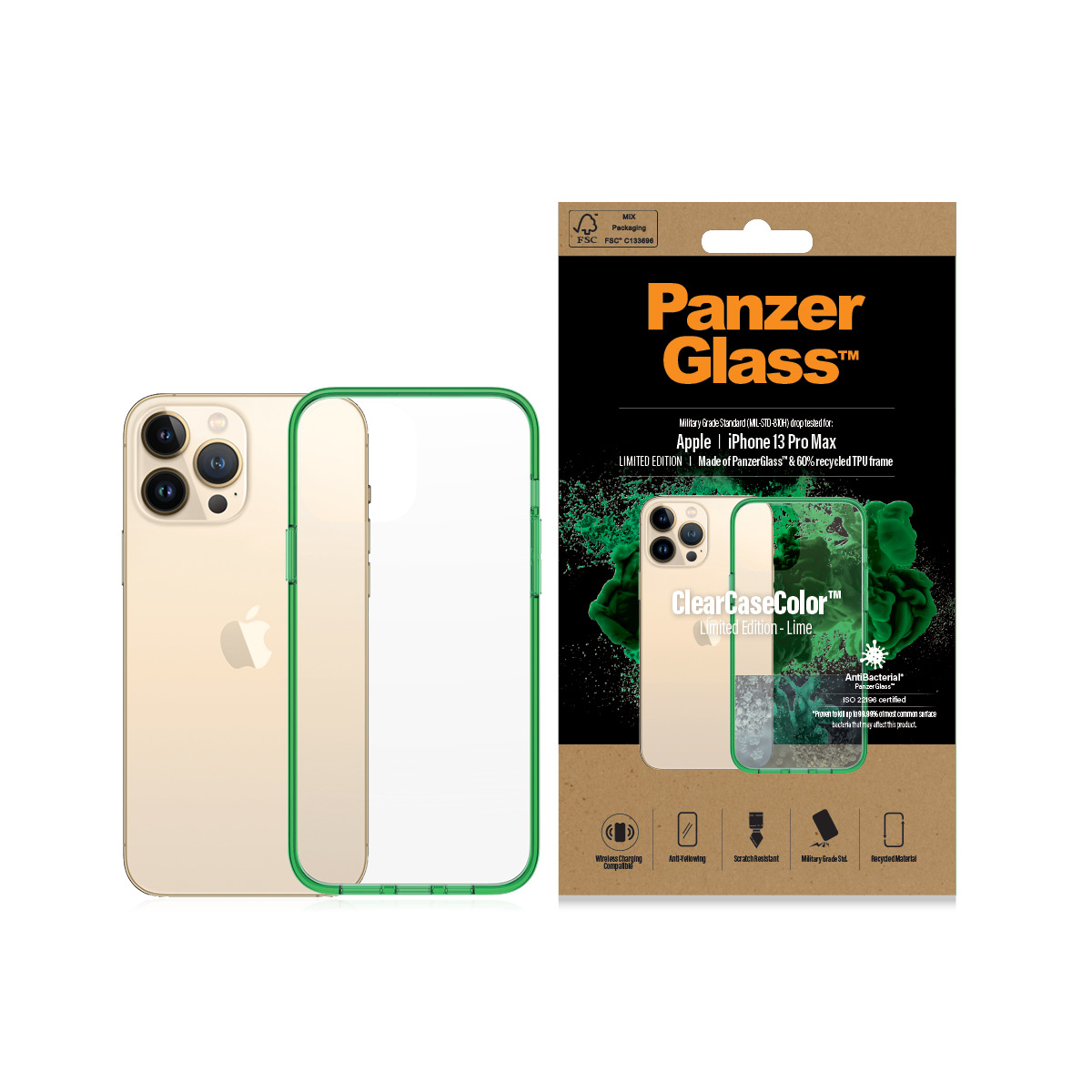 PanzerGlass ® ClearCaseColor™ iPhone 13 Pro Max - Lime – image 3