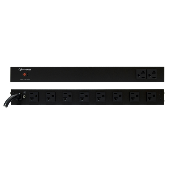 CyberPower PDU20BT2F8R power distribution unit (PDU) 10 AC outlet(s) 1U Black – image 2