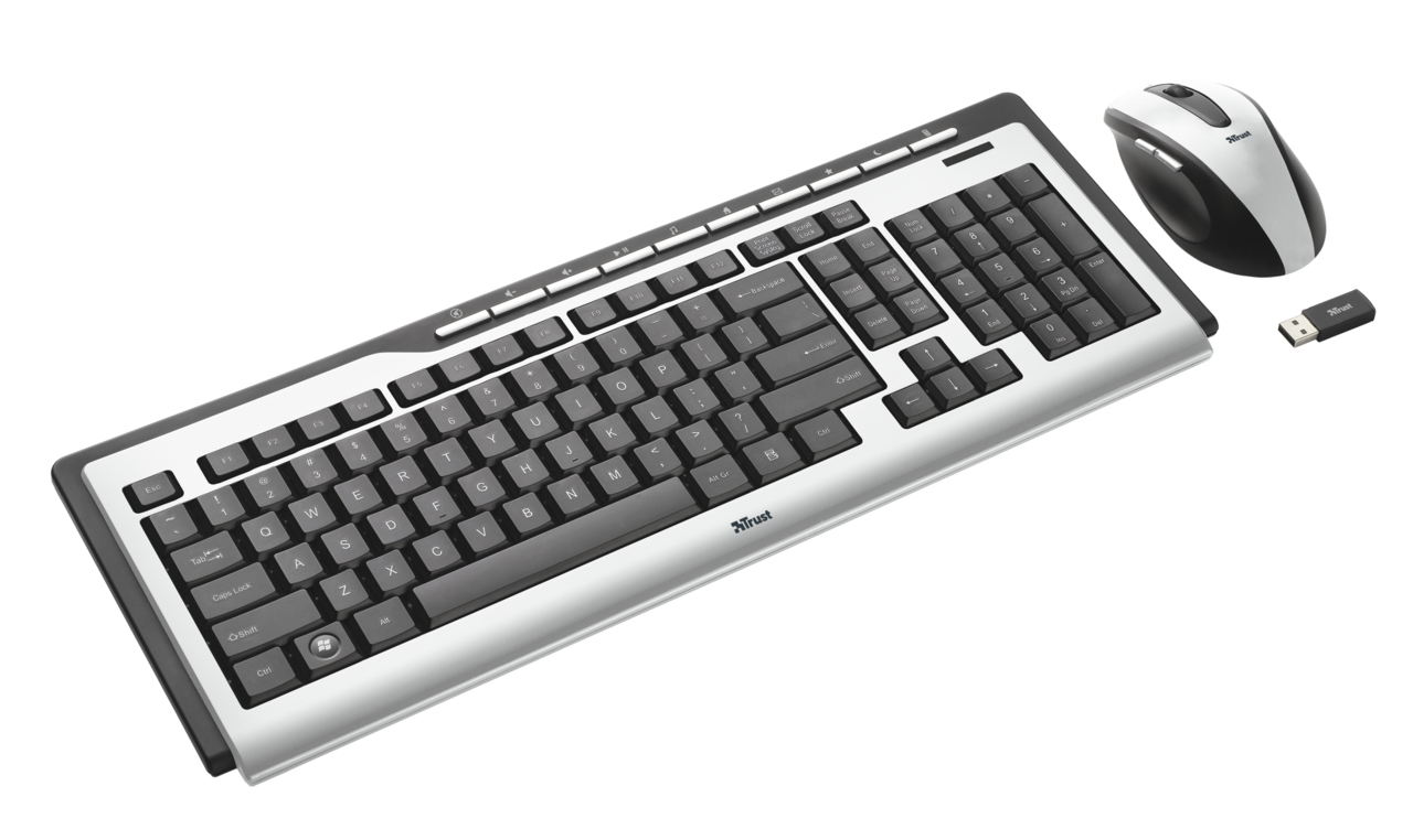 Trust Wireless Slimline Media Deskset