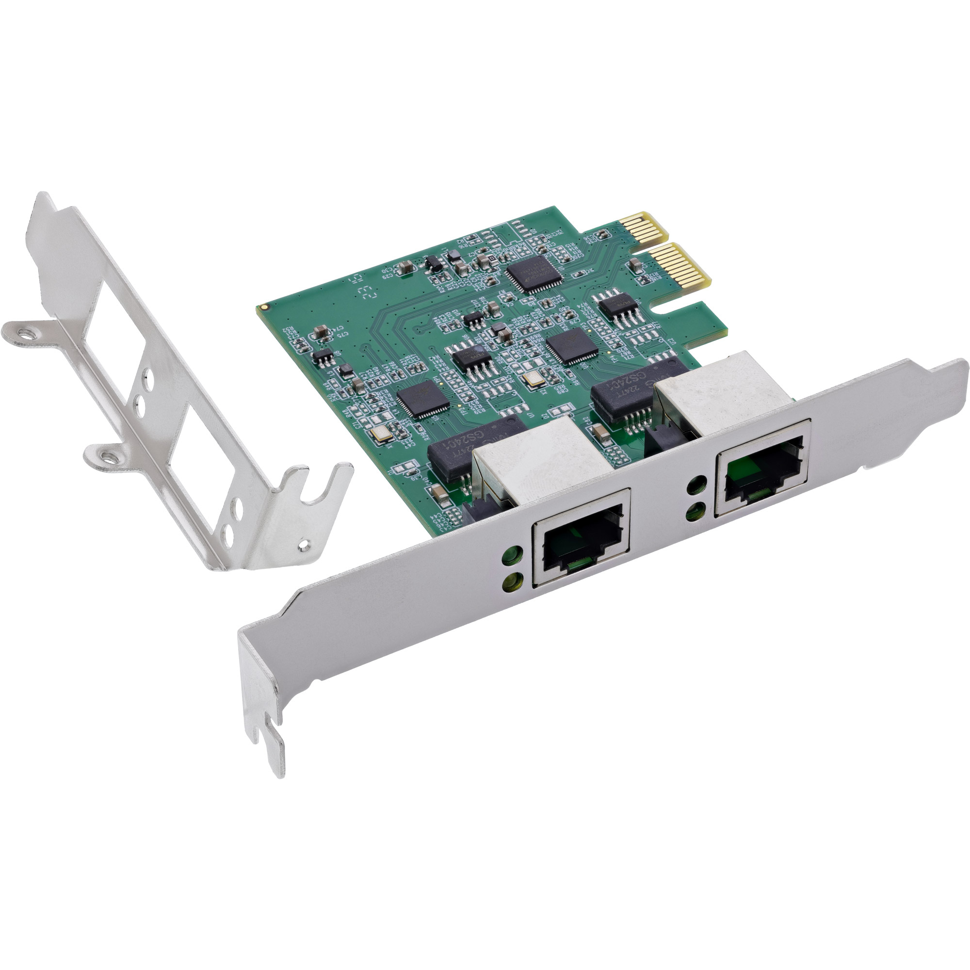 InLine Dual Gigabit network card, 1x RJ45