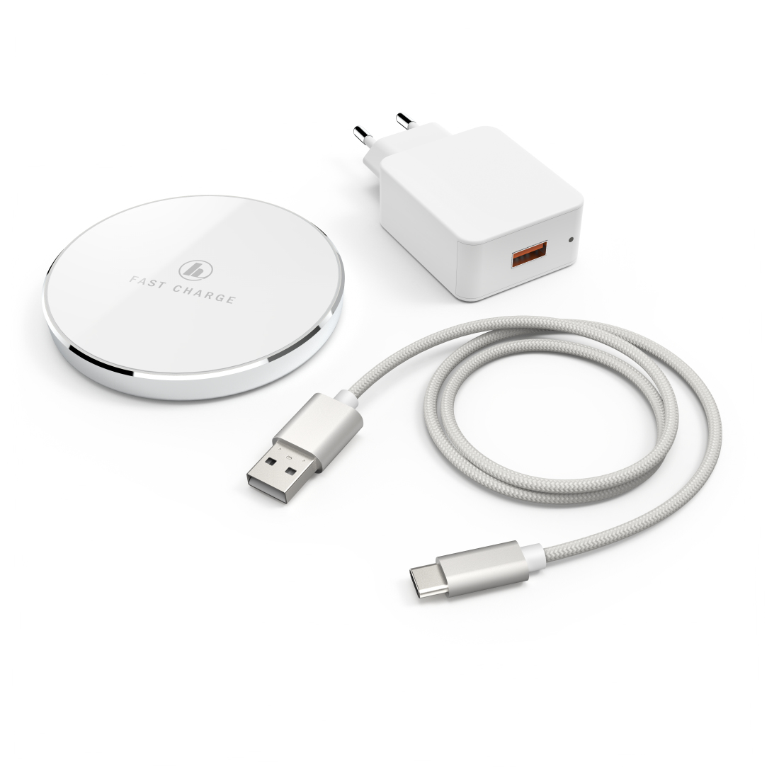 Hama FC7,5iP Smartphone Silver, White USB Wireless charging Indoor