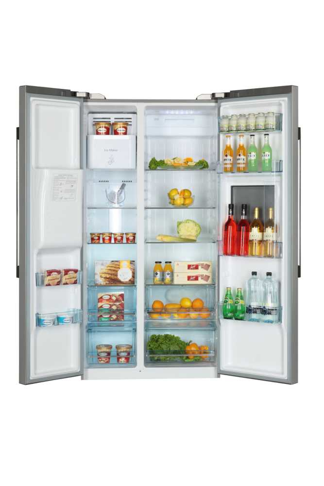 Haier HRF-629AF6 side-by-side refrigerator Freestanding Silver – image 2