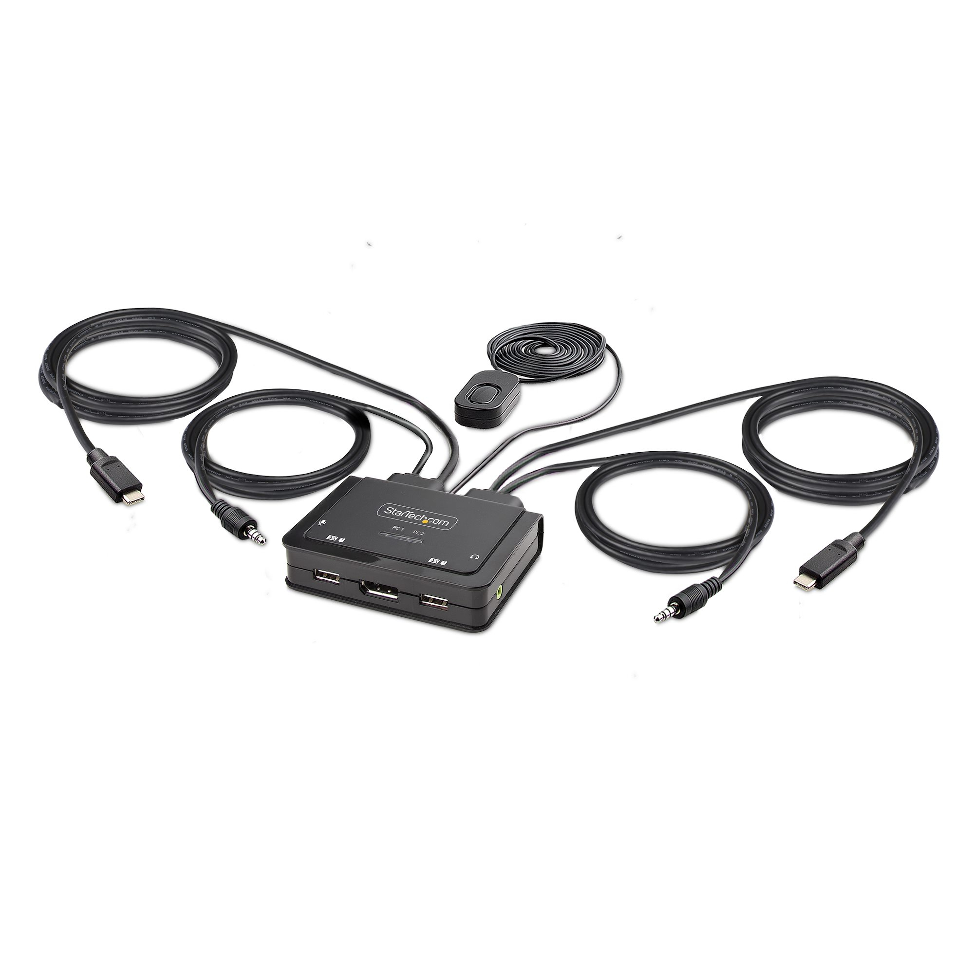 StarTech.com 2-Port USB-C Cable KVM Switch, 4K – image 1