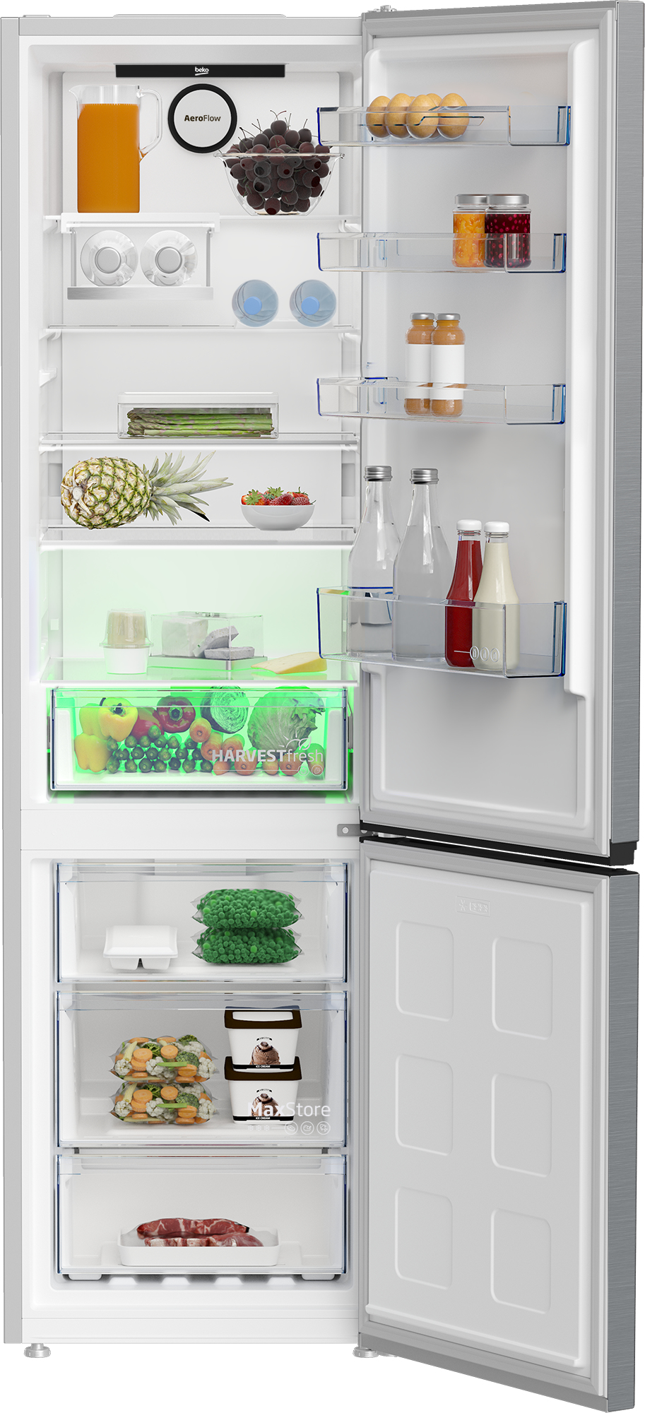 Beko CNB3G4603VPS Freestanding AeroFlowTM Fridge Freezer with HarvestFreshTM – image 3