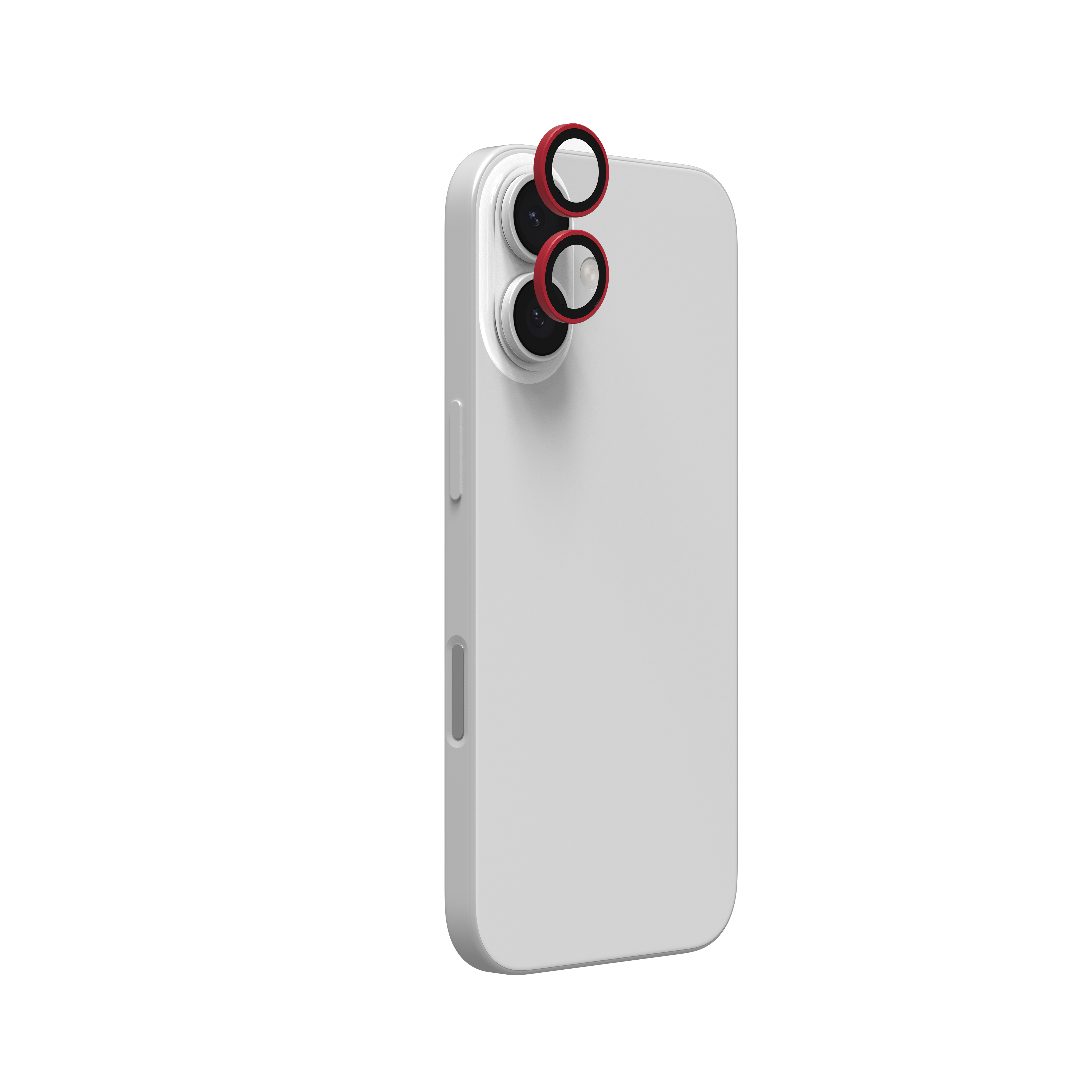InvisibleShield Glass Elite (CameraRings) Lens Protection For Apple iPhone 17/16/16+ Red