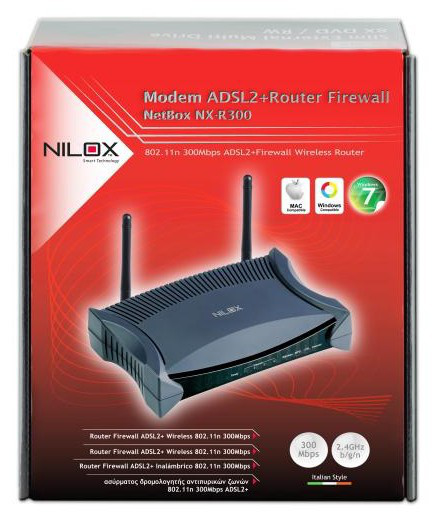 Nilox NX-300 wireless router Fast Ethernet Black, Blue – image 3