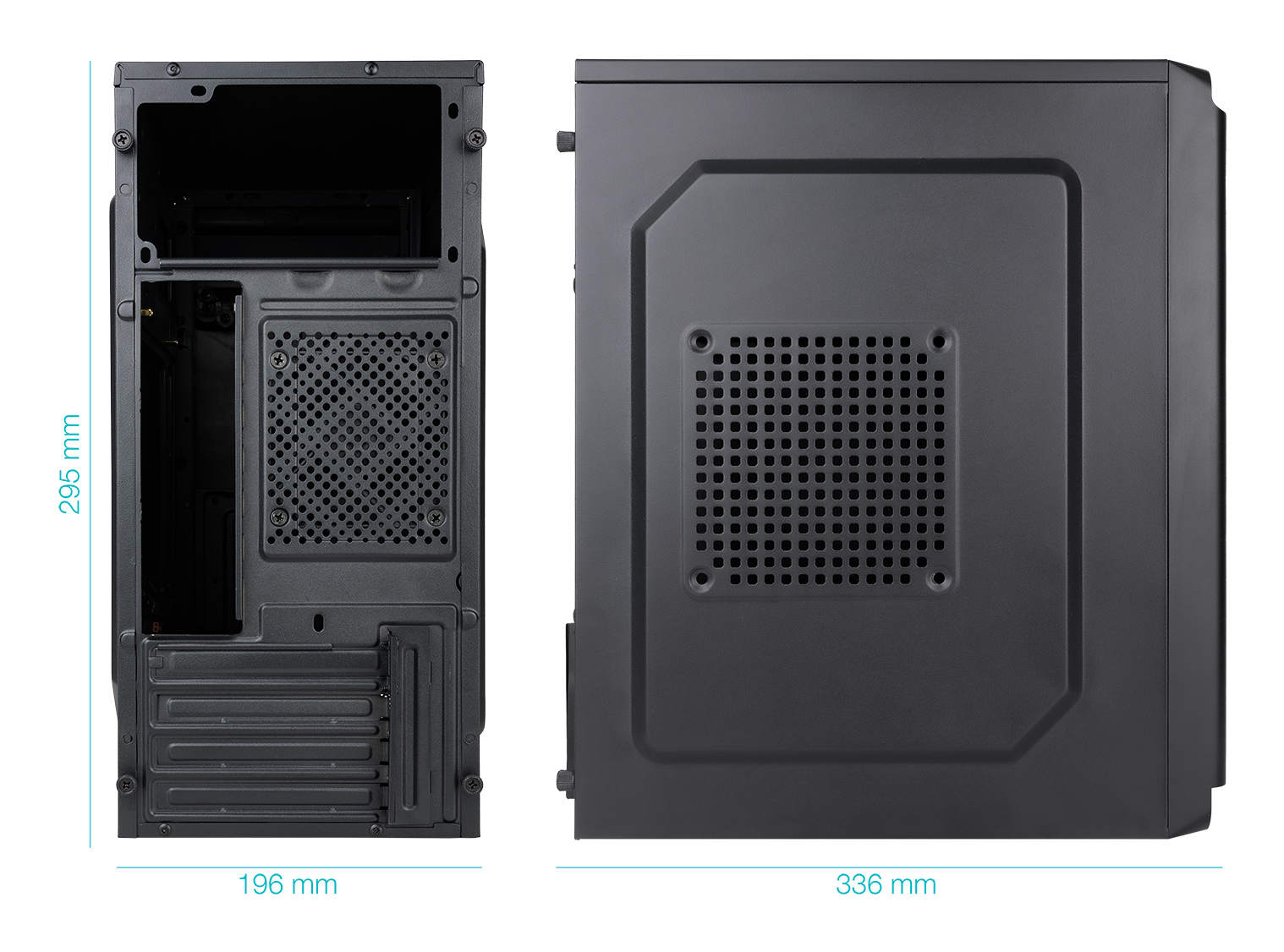 TooQ Minitorre Micro-ATX, Black image 4