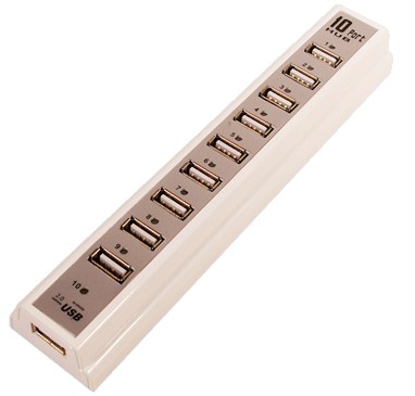 LogiLink UA0095 interface hub 480 Mbit/s White – image 1