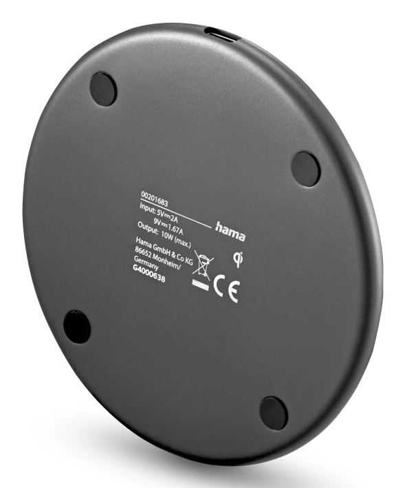 Hama 00086412 mobile device charger Smartphone Black USB Wireless charging Fast charging Indoor – image 4