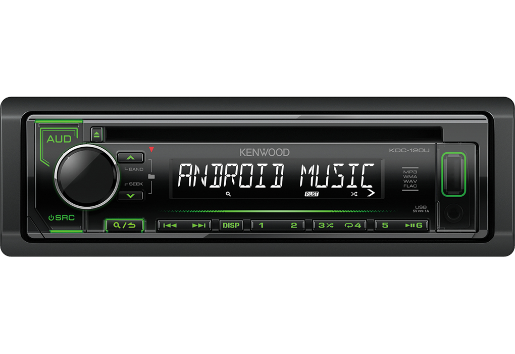 Kenwood KDC-120UG car media receiver Black, Chrome – image 1