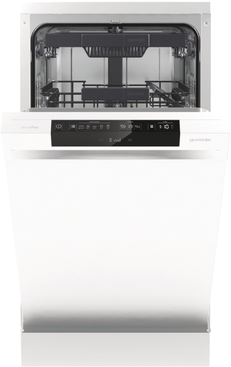 GORENJE GS541D10W Advanced Line Geschirrspüler (Standgerät, 448 mm breit, 45 dB (A), D)