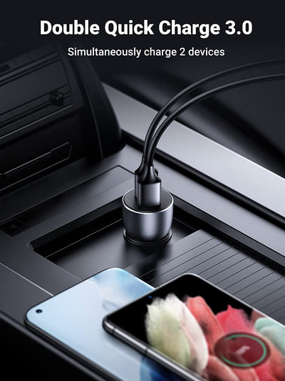 Ugreen 10144 mobile device charger Universal Grey Cigar lighter Fast charging Auto – image 2