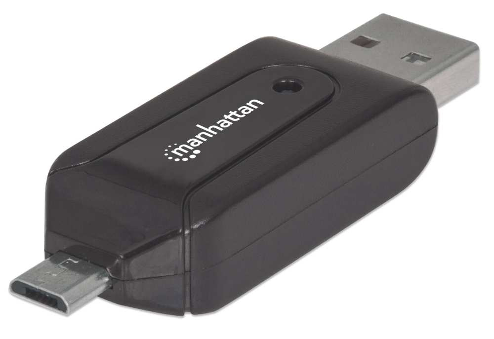Manhattan 406215 card reader USB/Micro-USB Black