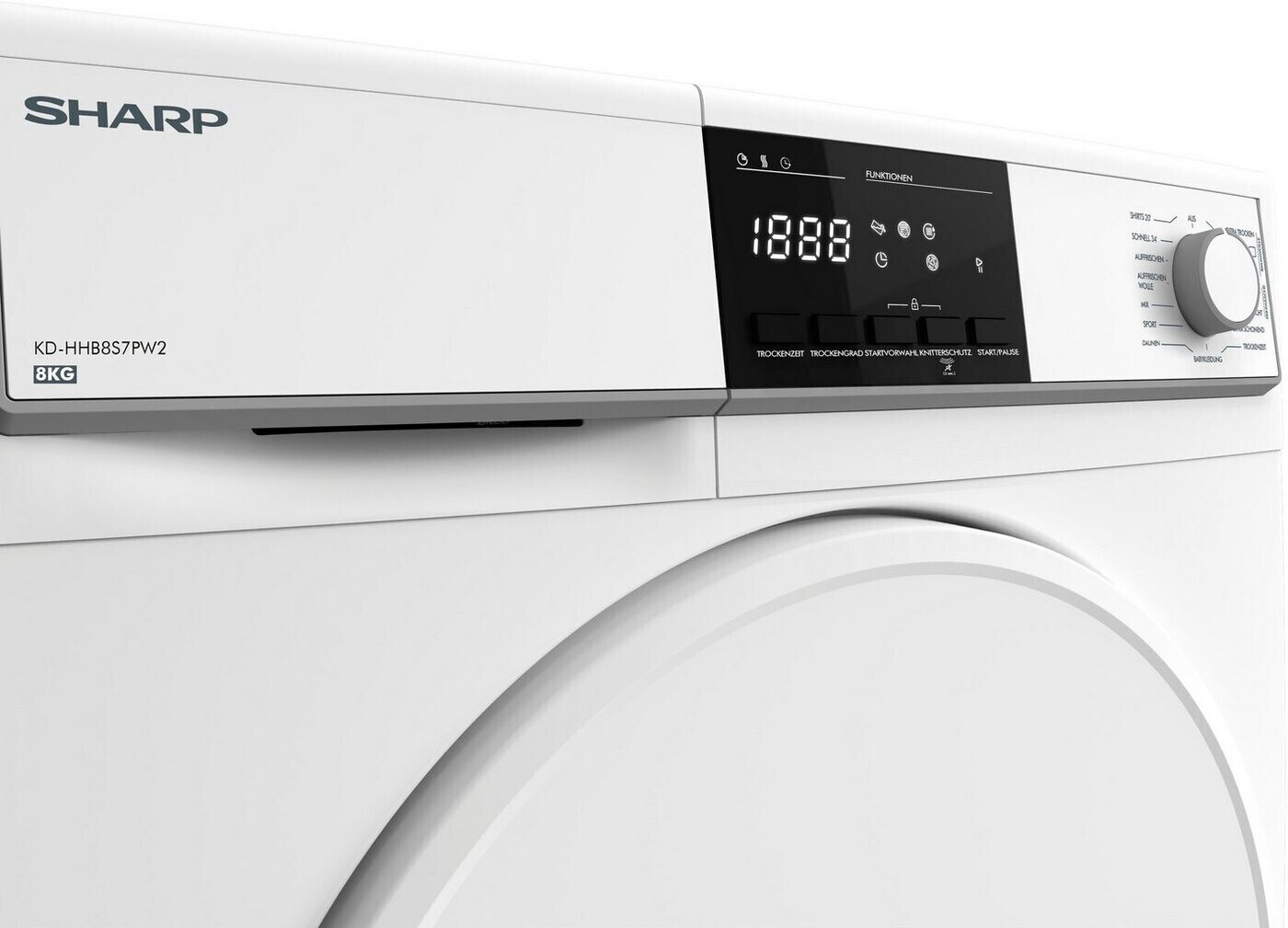 Sharp KD-HHB8S7PW2-DE tumble dryer Freestanding Front-load – image 5