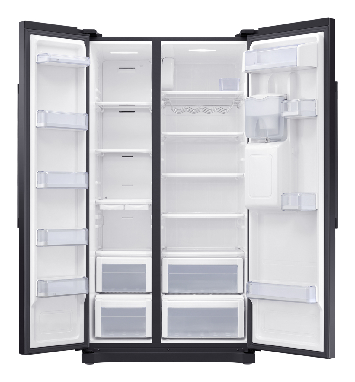 Samsung RS3000 RS52N3313BC/EU American Style Fridge Freezer with Non-Plumbed Water Dispenser - Black – image 4