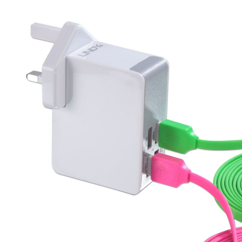 Lindy 73323 mobile device charger Mobile phone, Tablet, MP3, Smartphone, MP4, PDA White AC Indoor – image 3