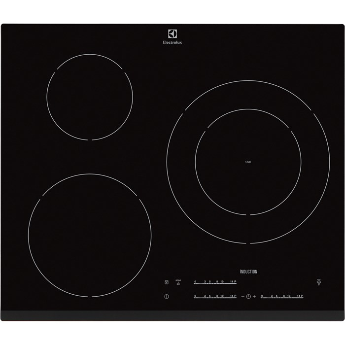 Electrolux EHM6532FHK Black Built-in Zone induction hob 3 zone(s)