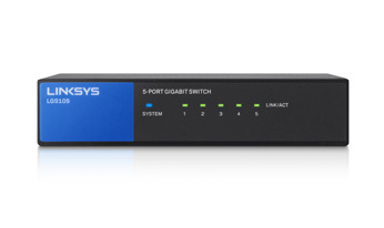 Linksys LGS105 network switch Gigabit Ethernet (10/100/1000) Black – image 2