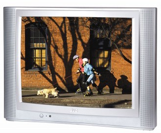 JVC Natural Flat 100 Hz Stereo colour TV