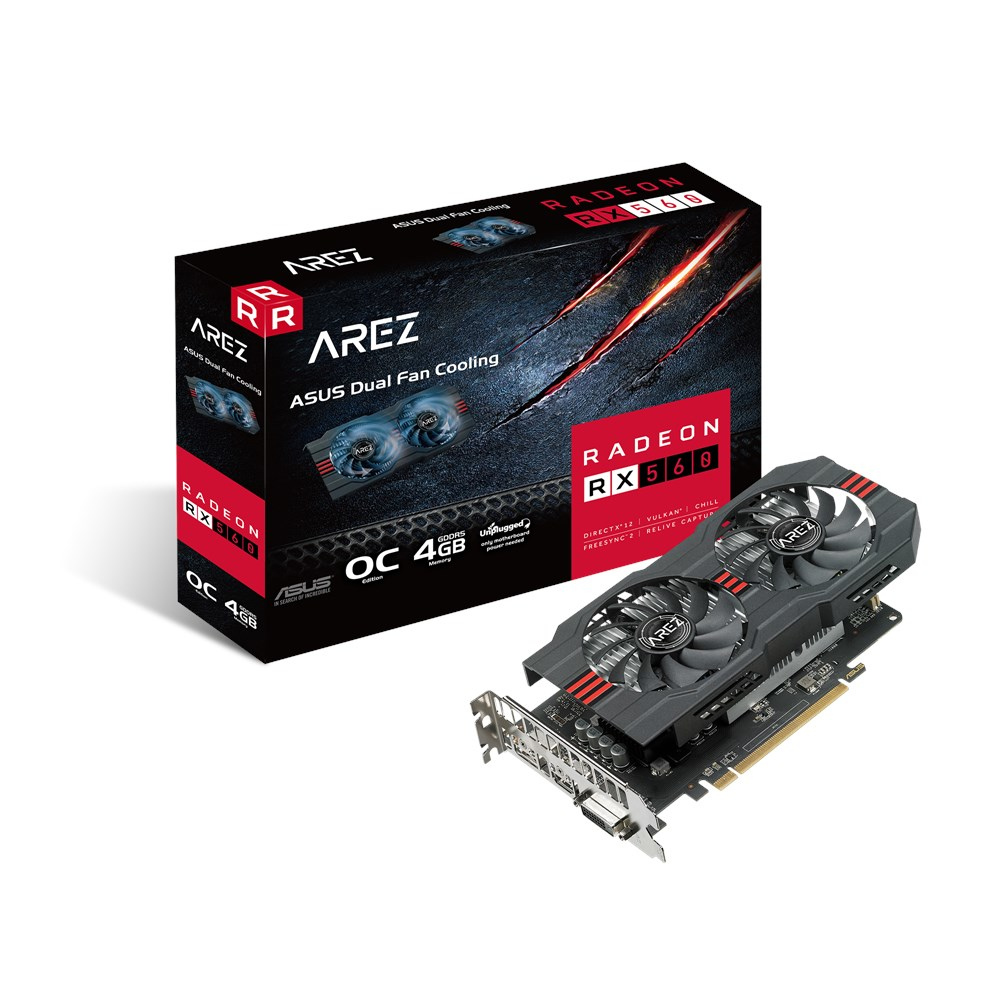 ASUS AREZ -RX560-O4G-EVO AMD Radeon RX 560 – image 1