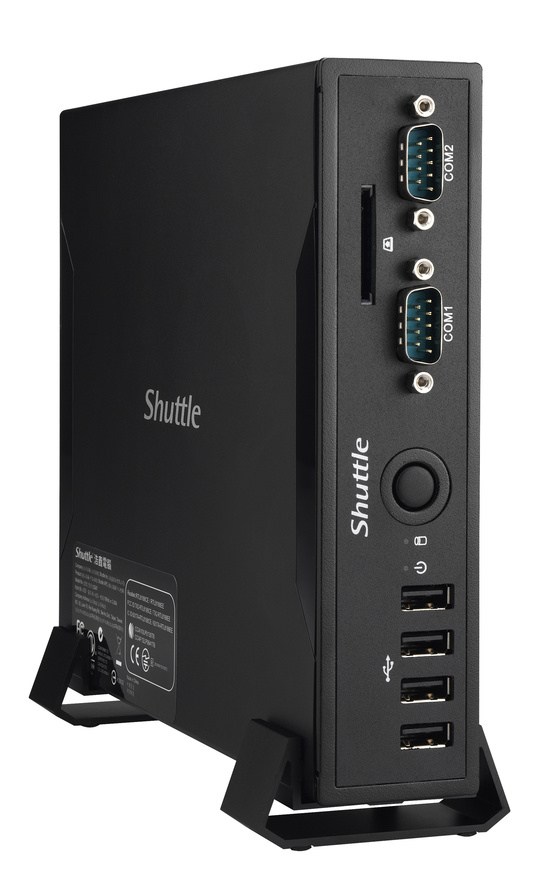 Shuttle DS437 PC/workstation barebone USFF Black 1037U BGA 1023 – image 3